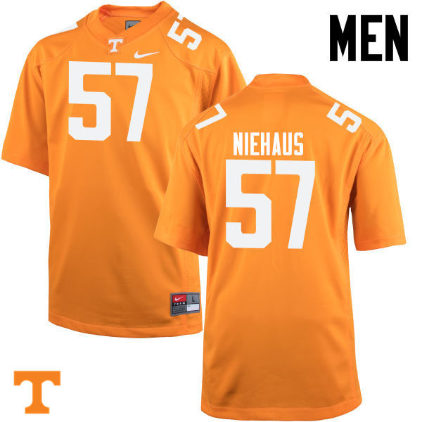 Men #57 Nathan Niehaus Tennessee Volunteers College Football Jerseys-Orange - Click Image to Close